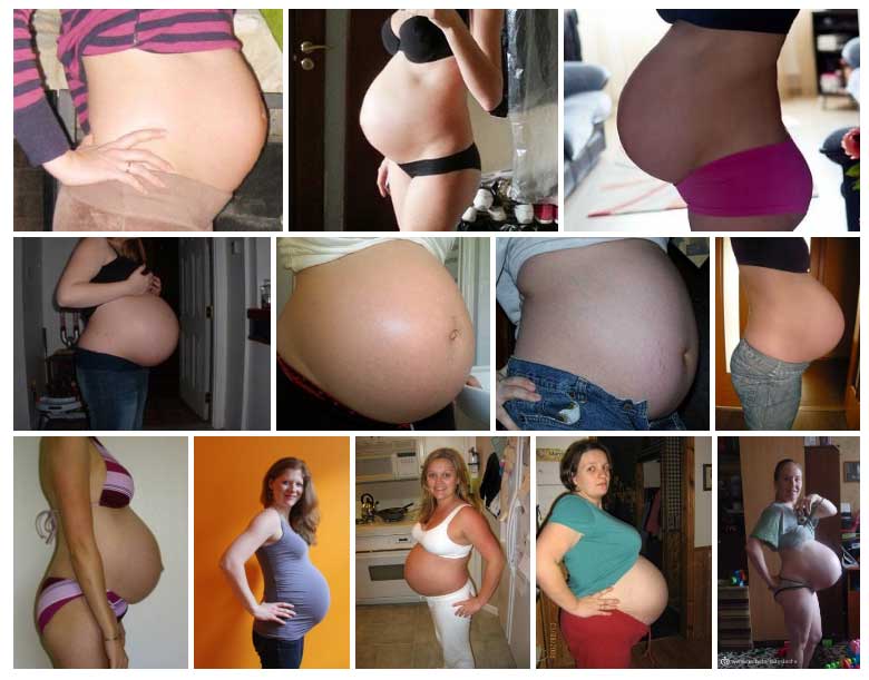 Imágenes de panzas de 9 meses de embarazo